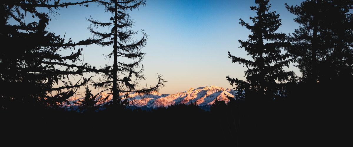 Vue de Belledonne depuis la Chartreuse.